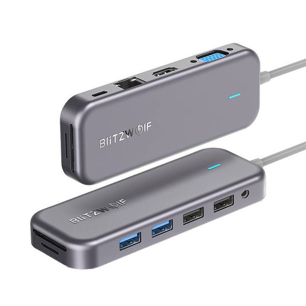 Adaptor 11 în 1 Blitzwolf BW-TH8 Hub USB-C