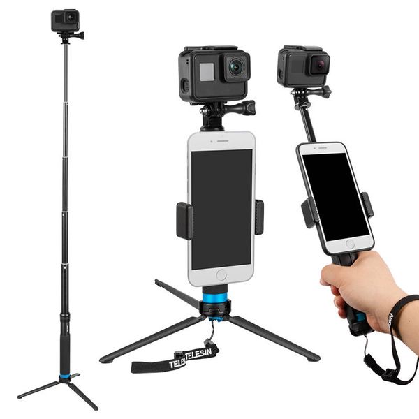 Selfie stick / trepied Telesin pentru camere sport (GP-MNP-090-S)